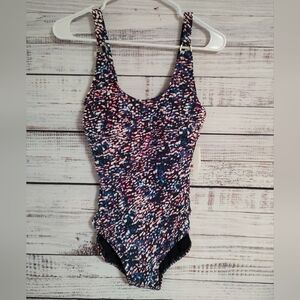 Calvin Klein Starry Night One-Piece Swimsuit Size 8